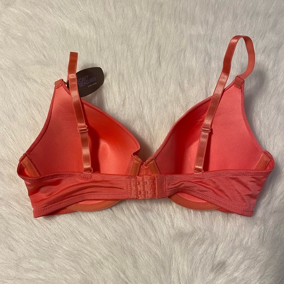 Secret‎ Treasures Bra Womens Size 34D Pink T-Shirt Underwire Thin Padding - Picture 4 of 7